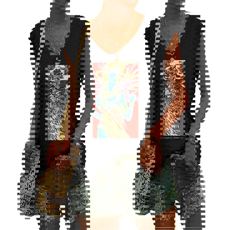 Kali Goddess Hindu Goddess Women's V-neck Tank Top