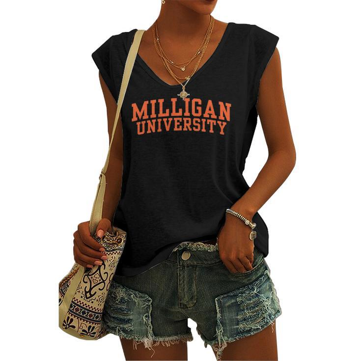 Milligan University Oc1552 Students Teachers Women's V-neck Tank Top