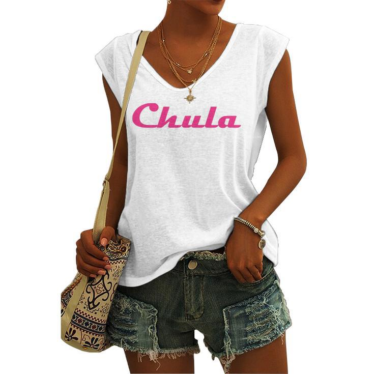 Chula Sexy Hot Latina Chola Women's V-neck Tank Top