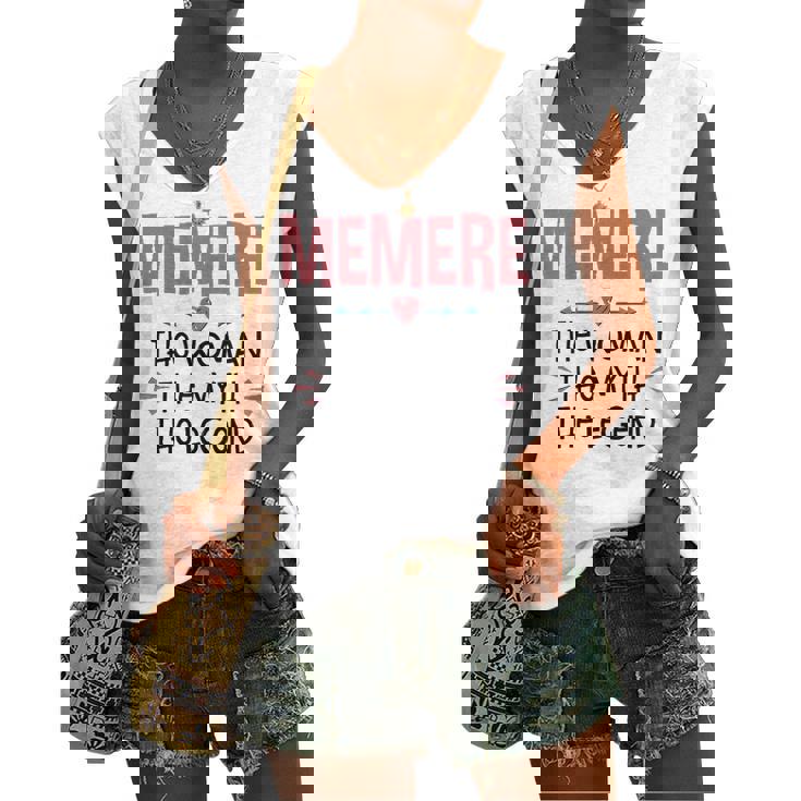 Memere Grandma Memere The Woman The Myth The Legend Women's Vneck Tank Top