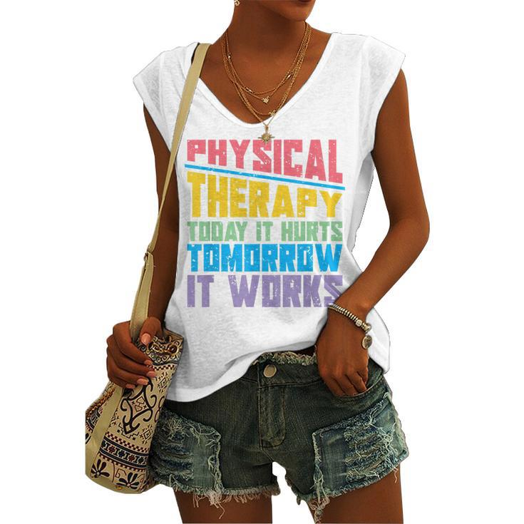 Pt Therapist Pta Physiotherapy Physical Therapy Women's Vneck Tank Top