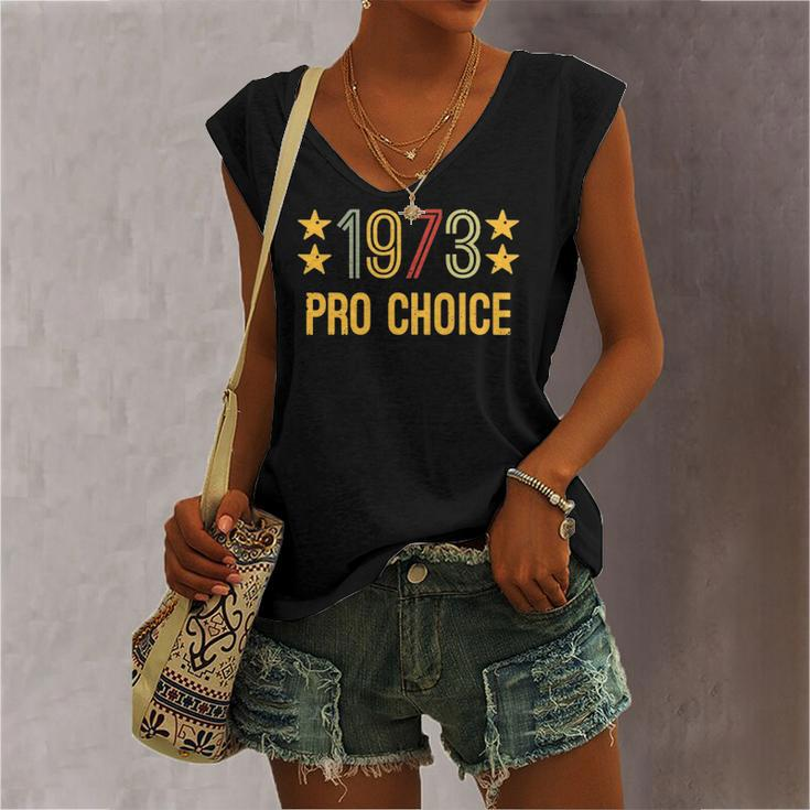 1973 Pro Choice And Vintage Rights Women's V-neck Tank Top