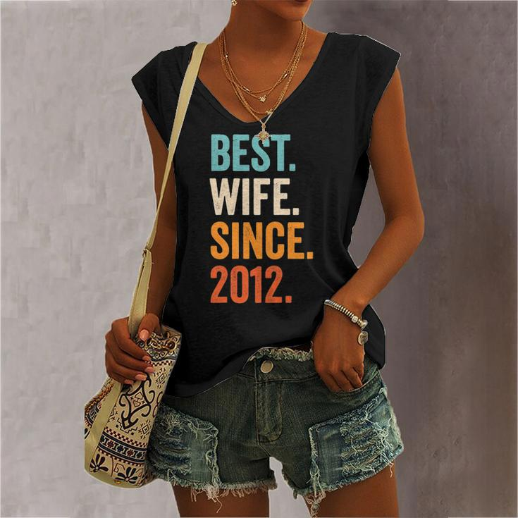 Best Wife Since 2012 10Th Wedding Anniversary 10 Years Women's V-neck Tank Top