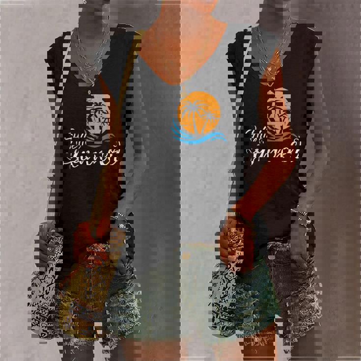 Happy Last Day Of School Teacher Student Hello Summer Women's V-neck Tank Top Happy Last Day Of School Teacher Student Hello Summer Women's V-neck Tank Top