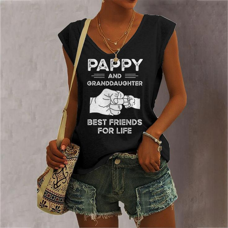 Pappy And Granddaughter Best Friends For Life Matching Women's V-neck Tank Top