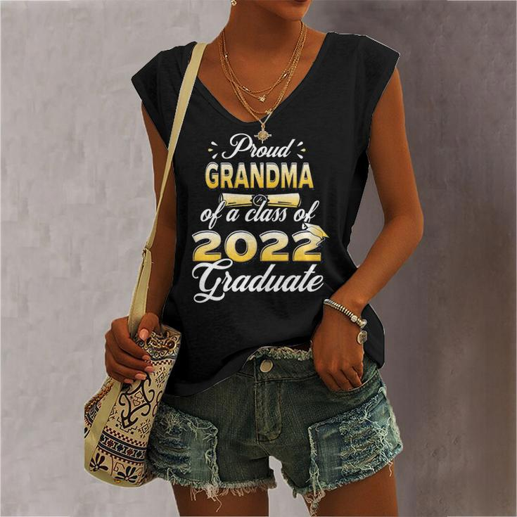 Proud Grandma Of Class Of 2022 Senior Graduate Grandma Women's V-neck Tank Top