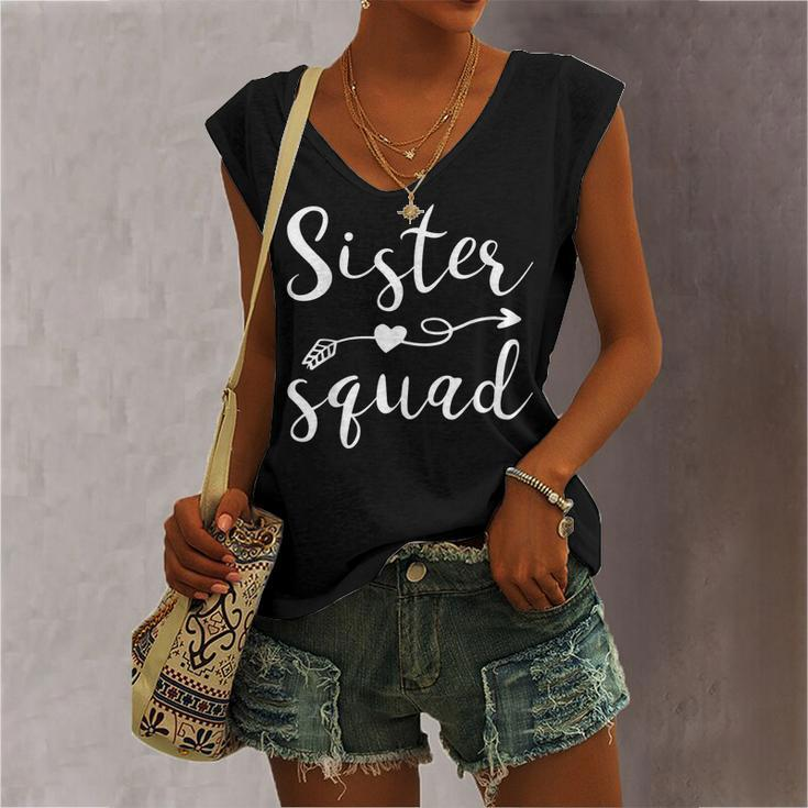 Sister Squad Birthday Besties Girls Friend Women's Vneck Tank Top