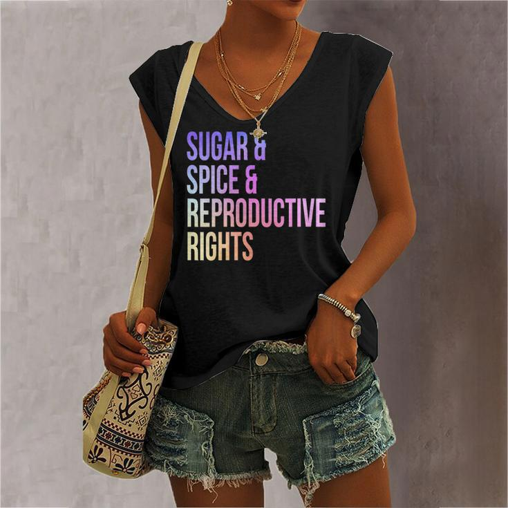 Sugar Spice Reproductive Rights For Feminist Women's V-neck Tank Top