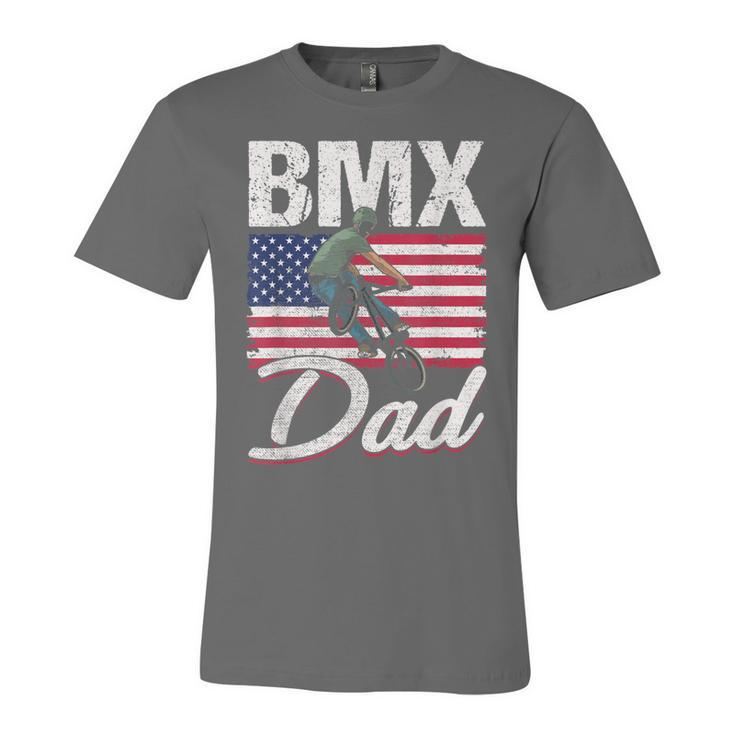 American Flag Bmx Dad Fathers Day Funny 4Th Of July Unisex Jersey Short Sleeve Crewneck Tshirt