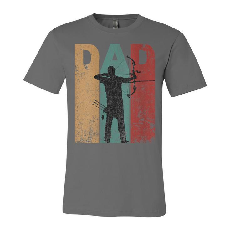 Womens Vintage Archery Dad Fathers Day Archer Daddy 4Th Of July Unisex Jersey Short Sleeve Crewneck Tshirt