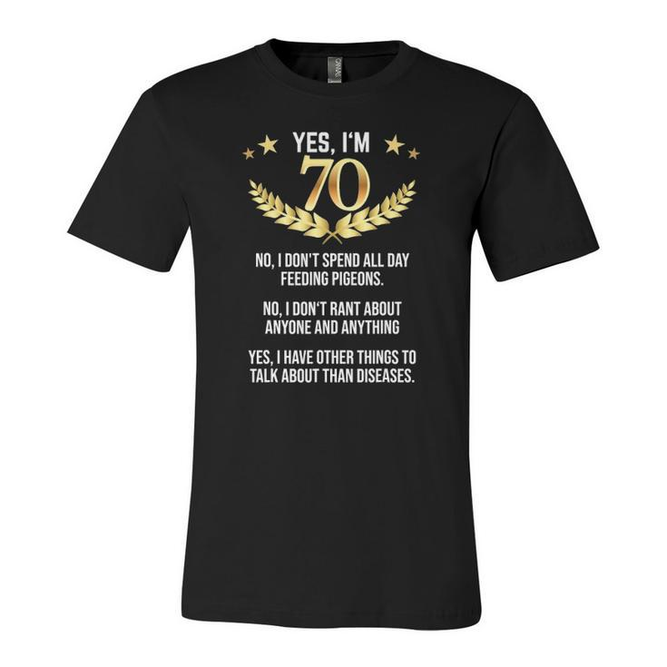 70Th Birthday Saying Birthday 70 Years Jersey T-Shirt