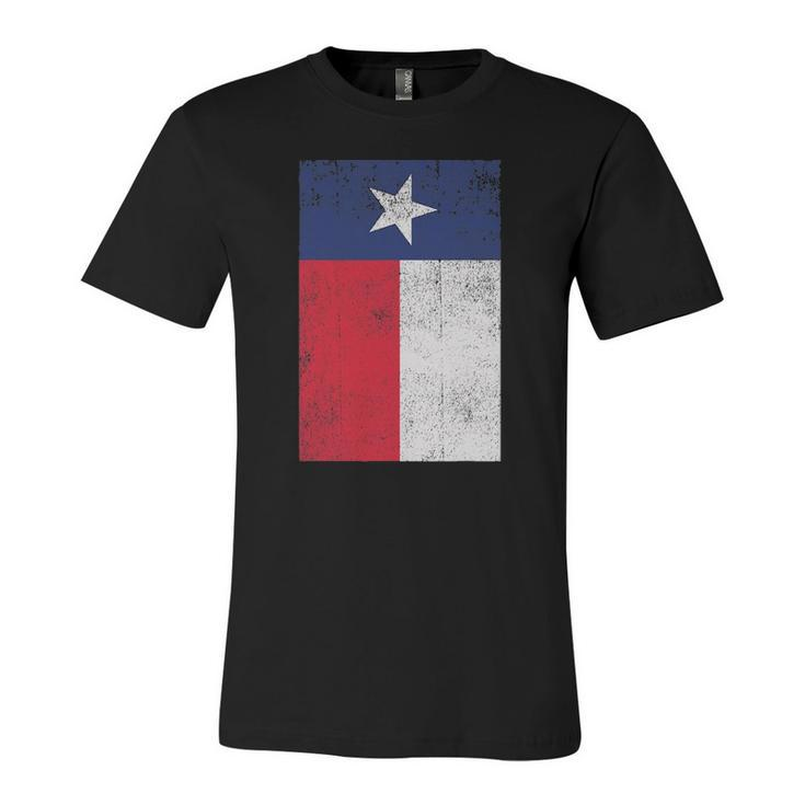 Big Texas Distressed Flag Of Texas Jersey T-Shirt