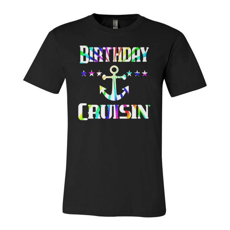 Birthday Cruise Boat Anchor Cruising Vacation Jersey T-Shirt