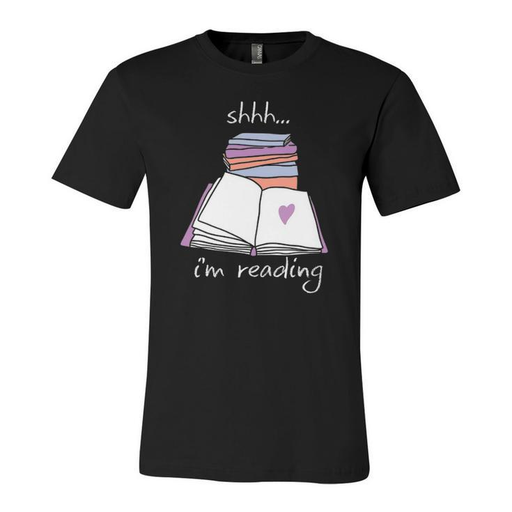 Book Reading Library Shh Im Reading Jersey T-Shirt