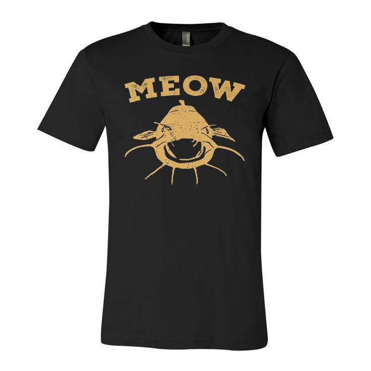Catfish Fishing Fisherman Meow Catfish V2 Jersey T-Shirt