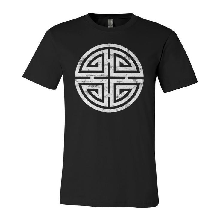 Four Blessings Chinese Lucky Charms China Symbol Women s Jersey Short Sleeve Deep V Neck Tshirt Mazezy UK