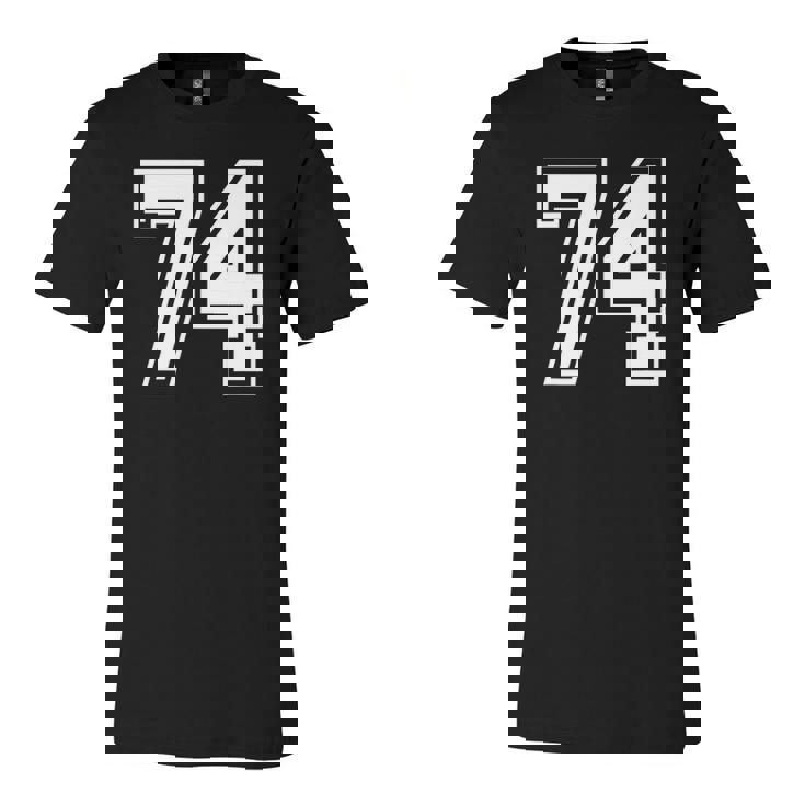 Number 74 Birthday 74Th Sports Player Team Numbered Jersey