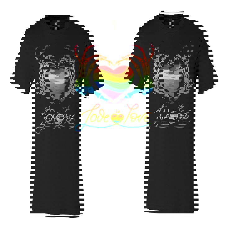 LGBTシャツ Rainbow Love Pattern T-Shirt For Men LGPT Gesture 3D Printed