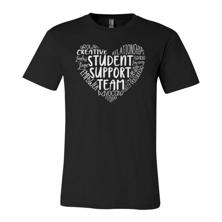 Student Support Team Counselor Social Worker Teacher Crew Jersey T-Shirt