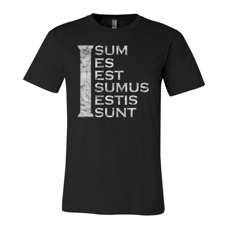Sum Es Est Sumus Estis Sunt Latin Teacher Jersey T-Shirt