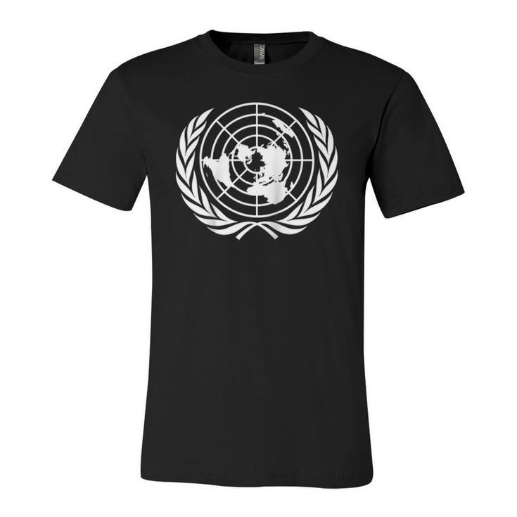 United Nations Flag Raglan Baseball Tee Jersey T-Shirt
