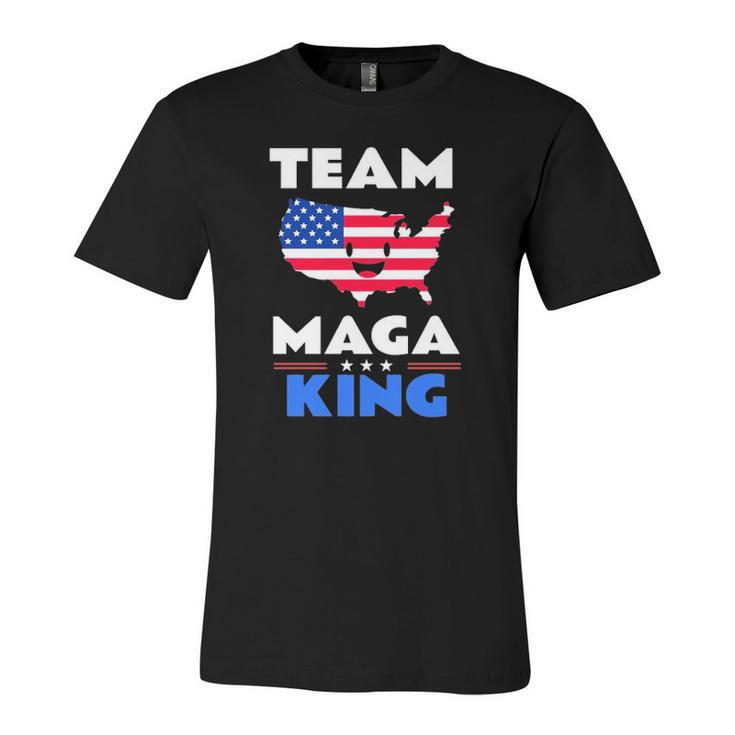 Usa American Flag Patriot Team The Great Maga King Jersey T-Shirt