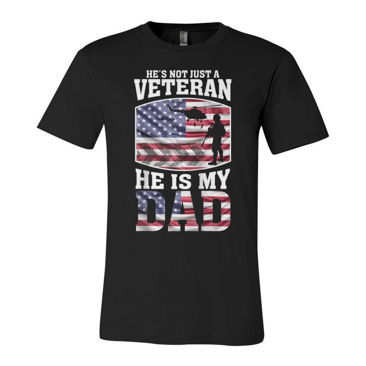 Veteran Dad 4Th Of July Or Labor Day  Unisex Jersey Short Sleeve Crewneck Tshirt