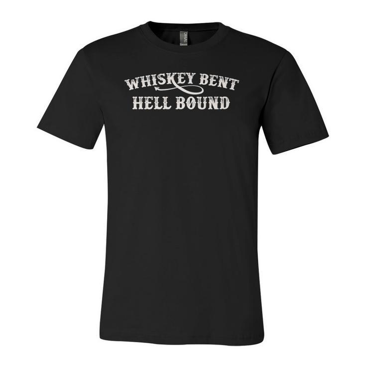 Whiskey Bent And Hell Bound Vintage Outlaw Jersey T-Shirt