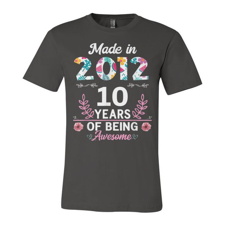 10 Years Old Gifts 10Th Birthday Born In 2012 Women Girls V2 Unisex Jersey Short Sleeve Crewneck Tshirt
