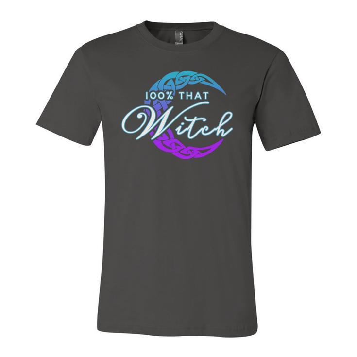100 That Witch Witch Vibes Wiccan Pagan Jersey T-Shirt