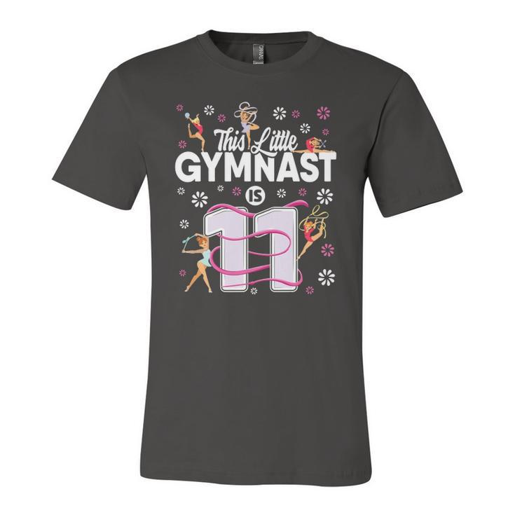 11 Years Old Gymnast 11Th Birthday Girl Tumbling Gymnastics Jersey T-Shirt