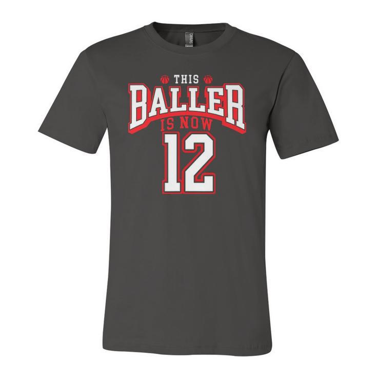 12Th Birthday Basketball Lover 12 Years Old Bday Jersey T-Shirt