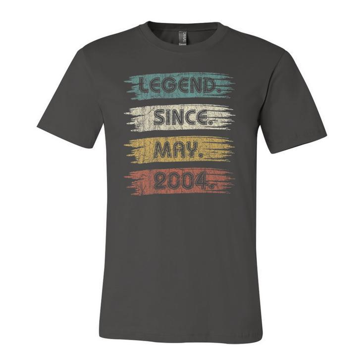 18 Years Old Legend Since May 2004 18Th Birthday Jersey T-Shirt