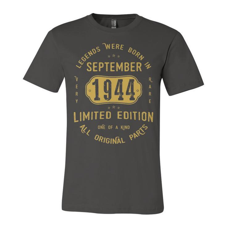 1944 September Birthday Gift   1944 September Limited Edition Unisex Jersey Short Sleeve Crewneck Tshirt