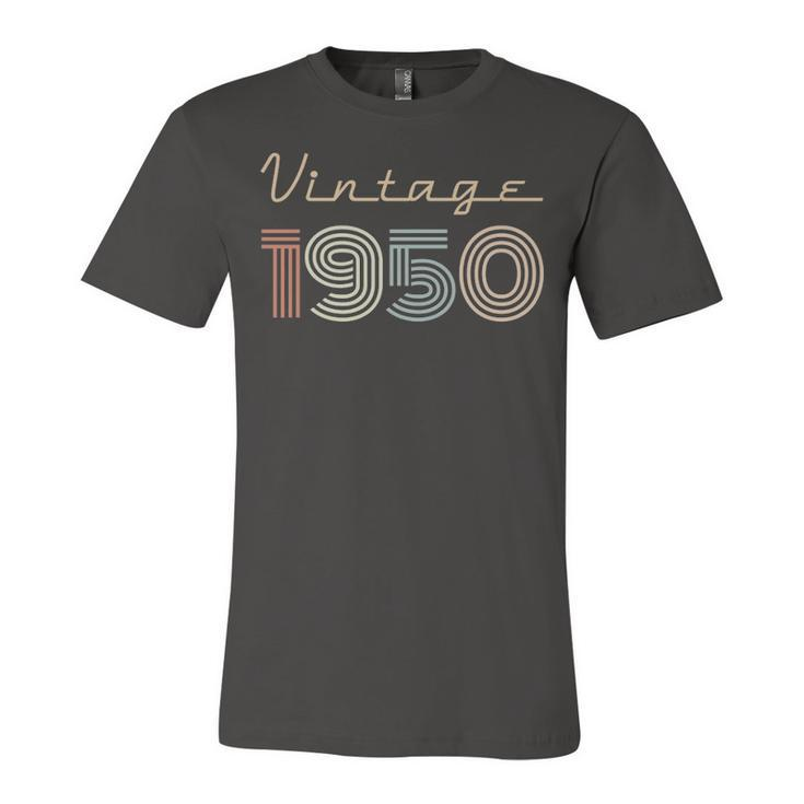 1950 Birthday Gift   Vintage 1950 Unisex Jersey Short Sleeve Crewneck Tshirt