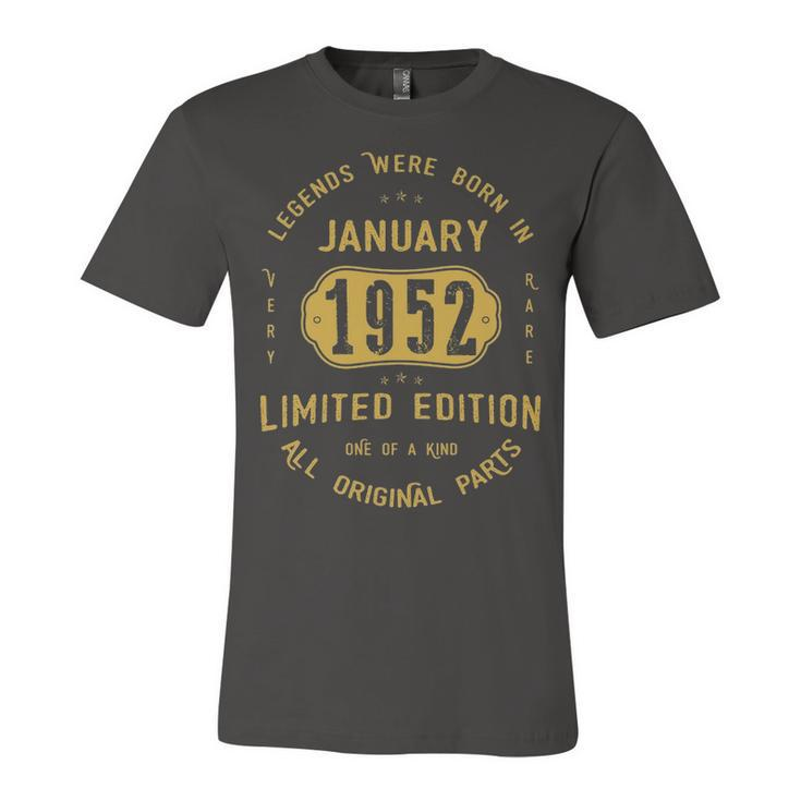 1952 January Birthday Gift   1952 January Limited Edition Unisex Jersey Short Sleeve Crewneck Tshirt