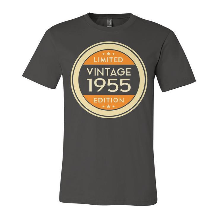 1955 Birthday   1955 Vintage Limited Edition Unisex Jersey Short Sleeve Crewneck Tshirt