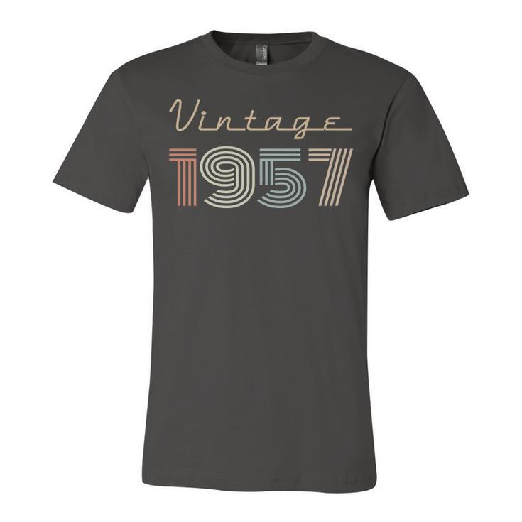 1957 Birthday Gift   Vintage 1957 Unisex Jersey Short Sleeve Crewneck Tshirt