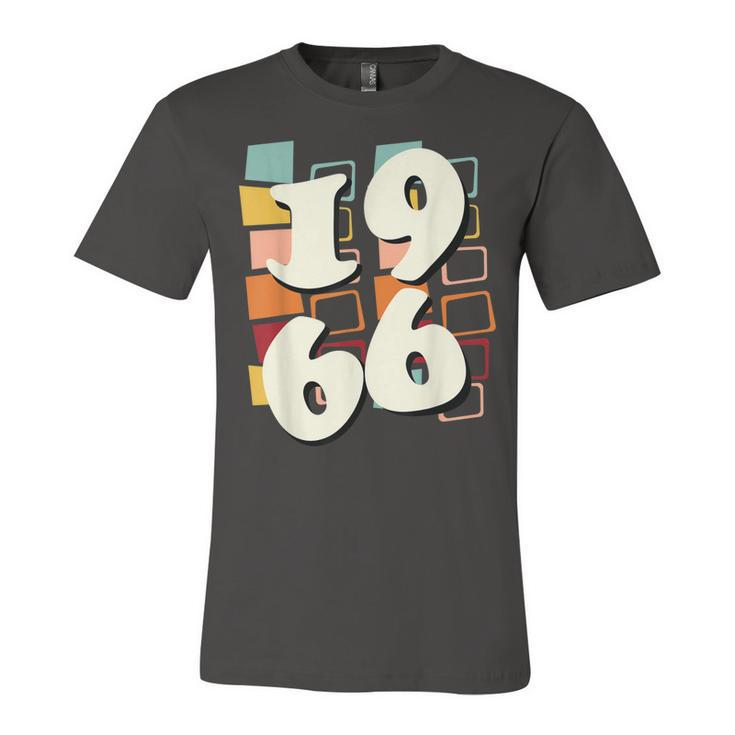 1966 Birthday 60S 1960S Sixties Hippy Retro Style Fun  Unisex Jersey Short Sleeve Crewneck Tshirt