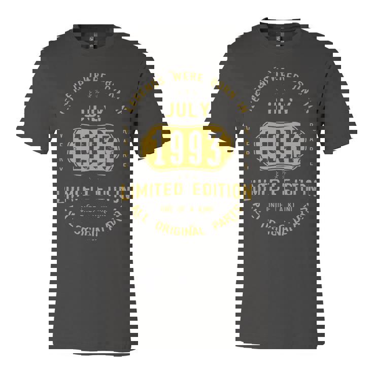 1993 July Birthday Gift   1993 July Limited Edition Unisex Jersey Short Sleeve Crewneck Tshirt