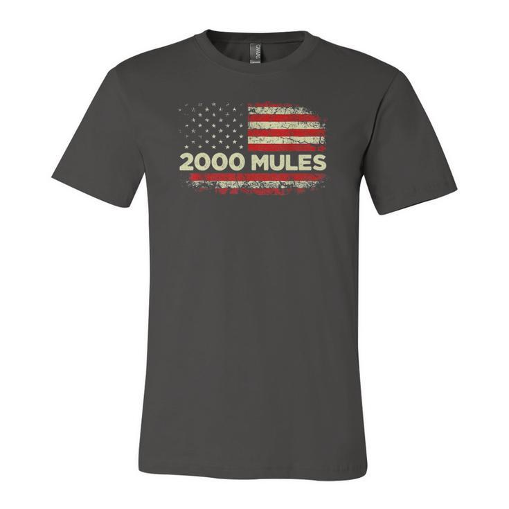 2000 Mules Pro Trump 2024 American Flag Jersey T-Shirt