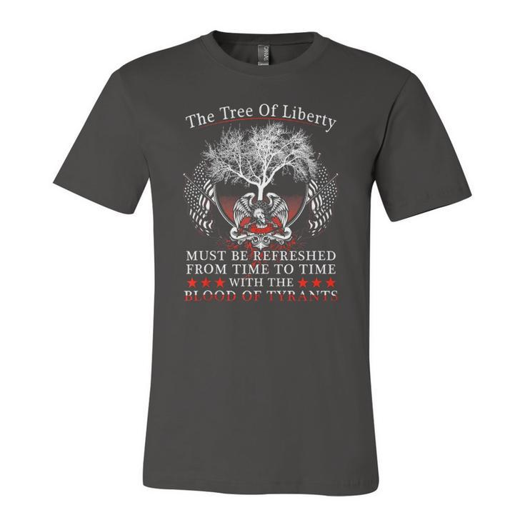 2Nd Amendment Gun Rights Tree Of Liberty Blood Of Tyrants Jersey T-Shirt