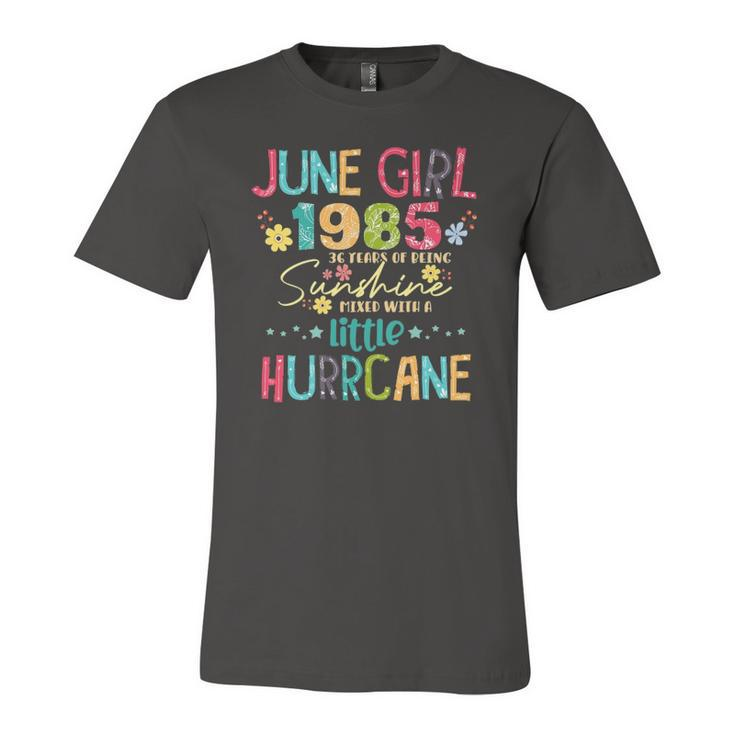 36 Years Old Awesome Since 1985 June Girls 1985 Jersey T-Shirt