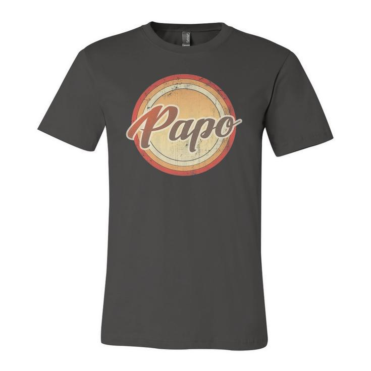 Graphic 365 Papo Vintage Retro Fathers Day  Jersey T-Shirt