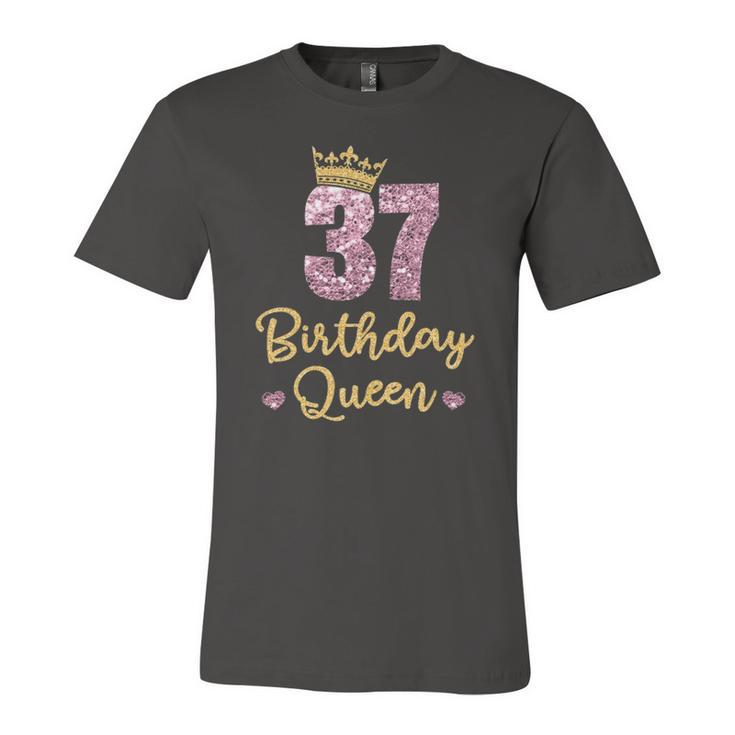 37 Birthday Queen 37Th Birthday Queen 37 Years Jersey T-Shirt