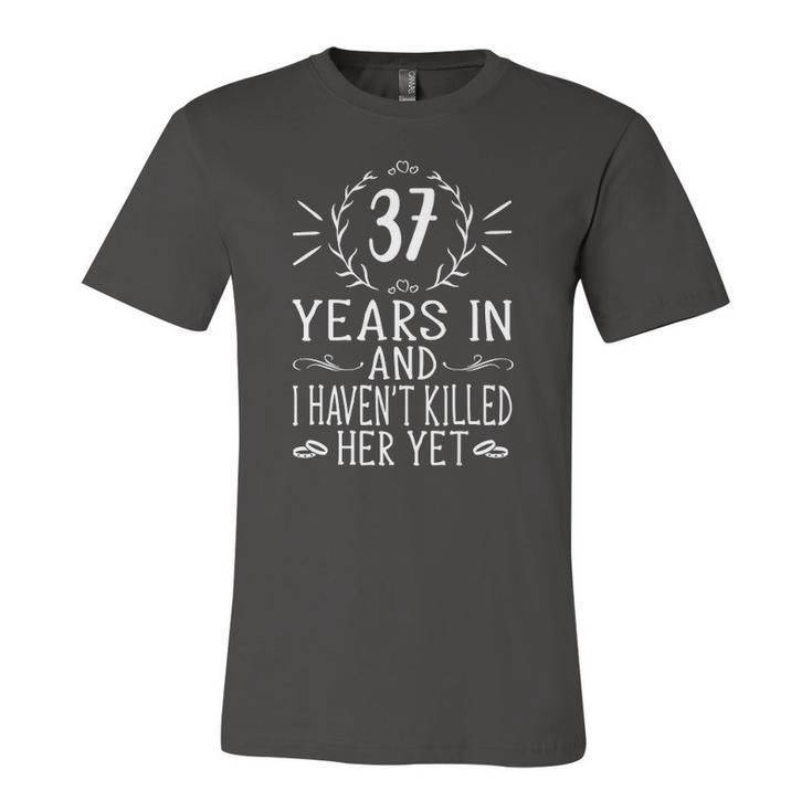 37Th Wedding Anniversary For Him 37 Years Marriage Jersey T-Shirt