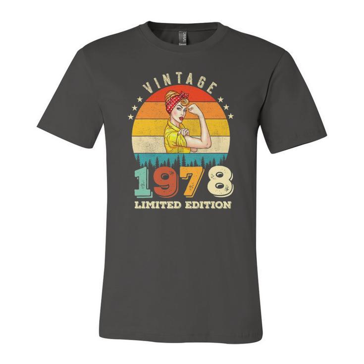 44Th Birthday 1978 Limited Edition Vintage 44 Years Old Jersey T-Shirt