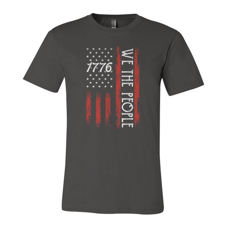 4Th Of July 1776 S For We The People American Flag Jersey T-Shirt