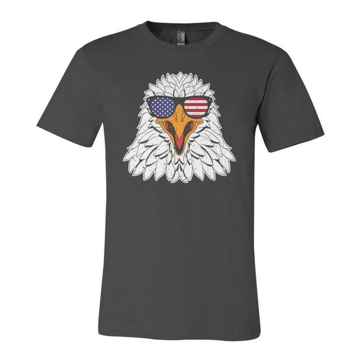 4Th Of July Eagle Patriotic American Flag Cute Eagle Jersey T-Shirt