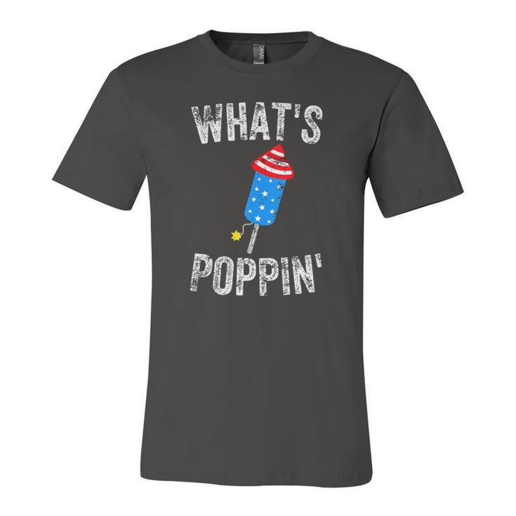 4Th Of July Summer Whats Poppin Firework Jersey T-Shirt